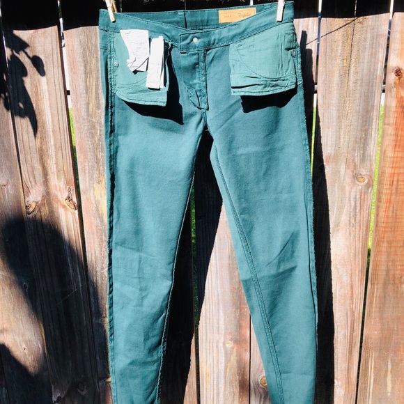 Zara - Trafaluc Jeans - Green - Size 6 - Picture 5 of 8